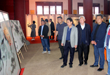 盛世荷风——翁达十荷花系列作品展在徐州宝莲寺开幕